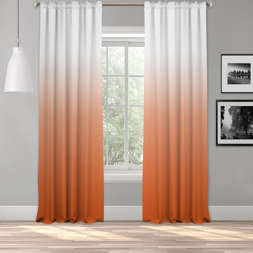 

Block Print Curtains , Short Curtains , Ombre Curtains , Bedroom Curtains , Luxury Curtains, Mid century modern curtains , 1Pair