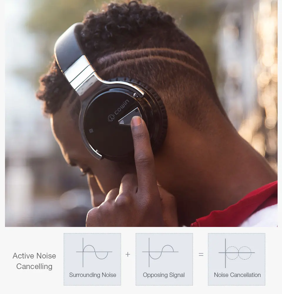 Cowin fone de ouvido e7 bluetooth fones с отменным сигналом для rudo ativo микрофоном запись |