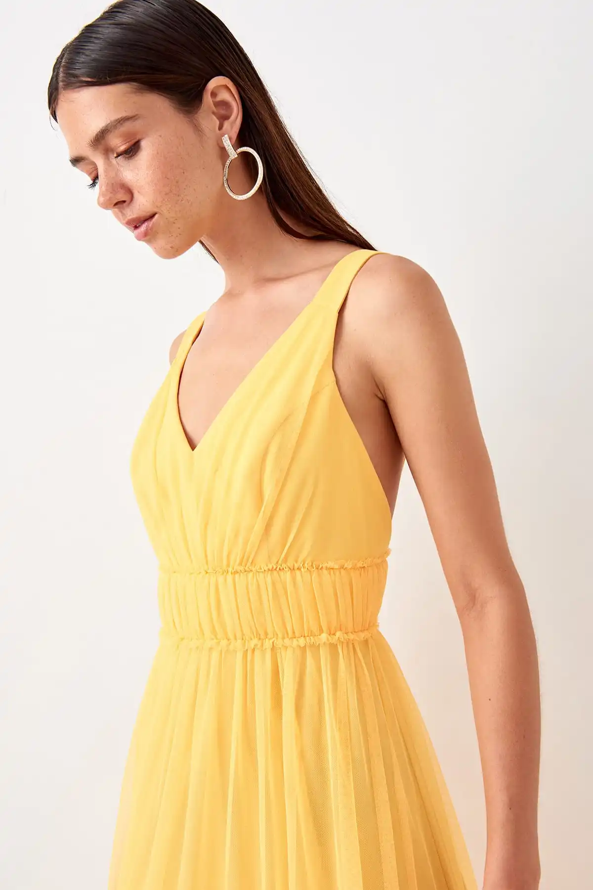 Trendyol корсаж детальное вечернее платье TPRSS19AE0031 | Свадьбы и торжества