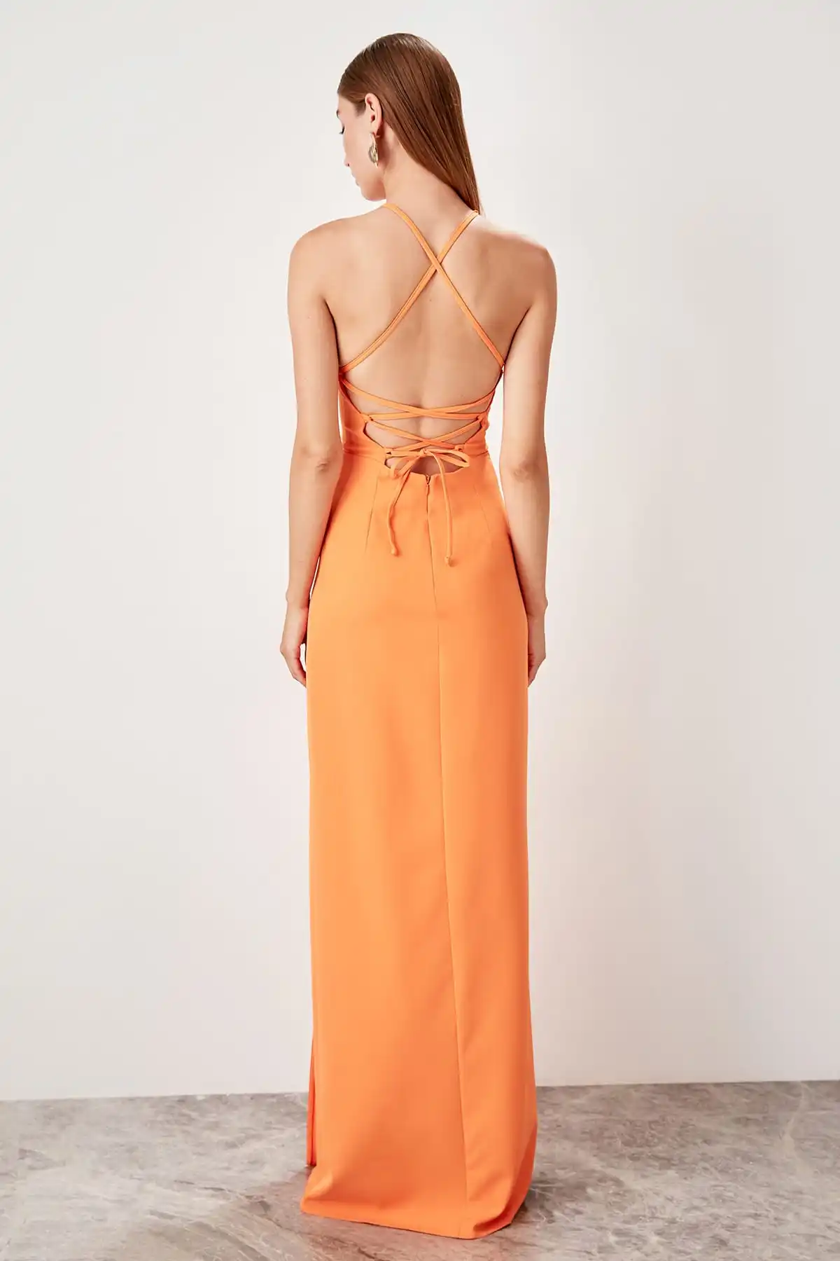 Trendyol воротник деталь вечернее платье TPRSS19AE0006|Вечерние платья| |