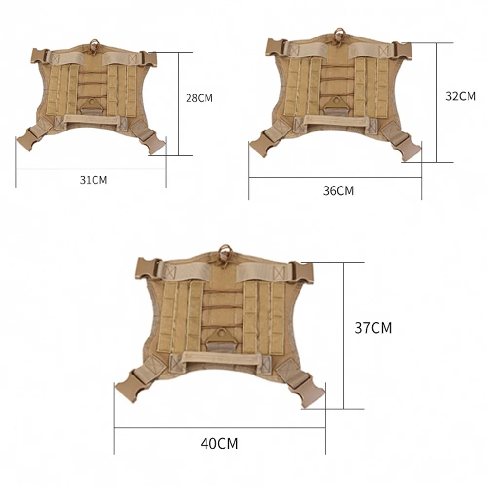 

Military Tactical Dog Harness German Shepherd Pet Dog Vest With Handle Nylon Bungee Dog Leash Harness For Small Large Dogs Puppy