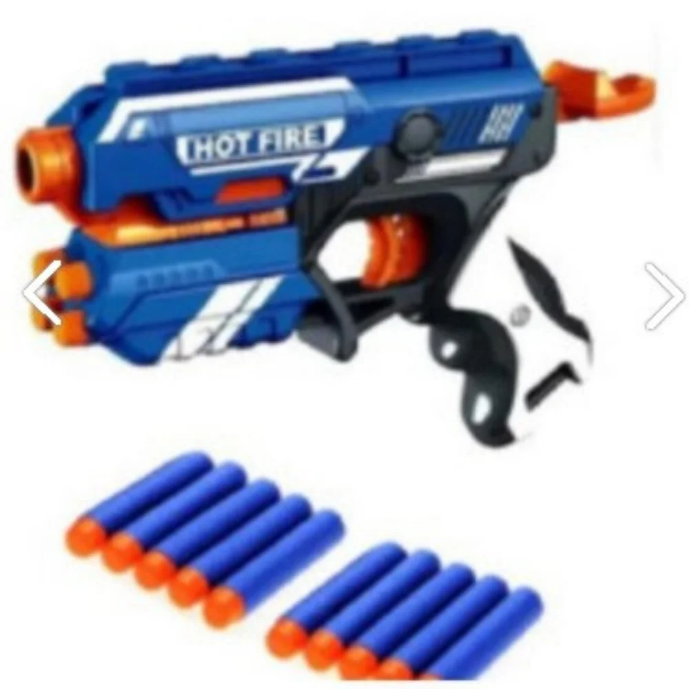 Игрушечный пистолет Nerf Sponge Ranged Bullet Shooter Калибр Натуральный горячий огонь Дети