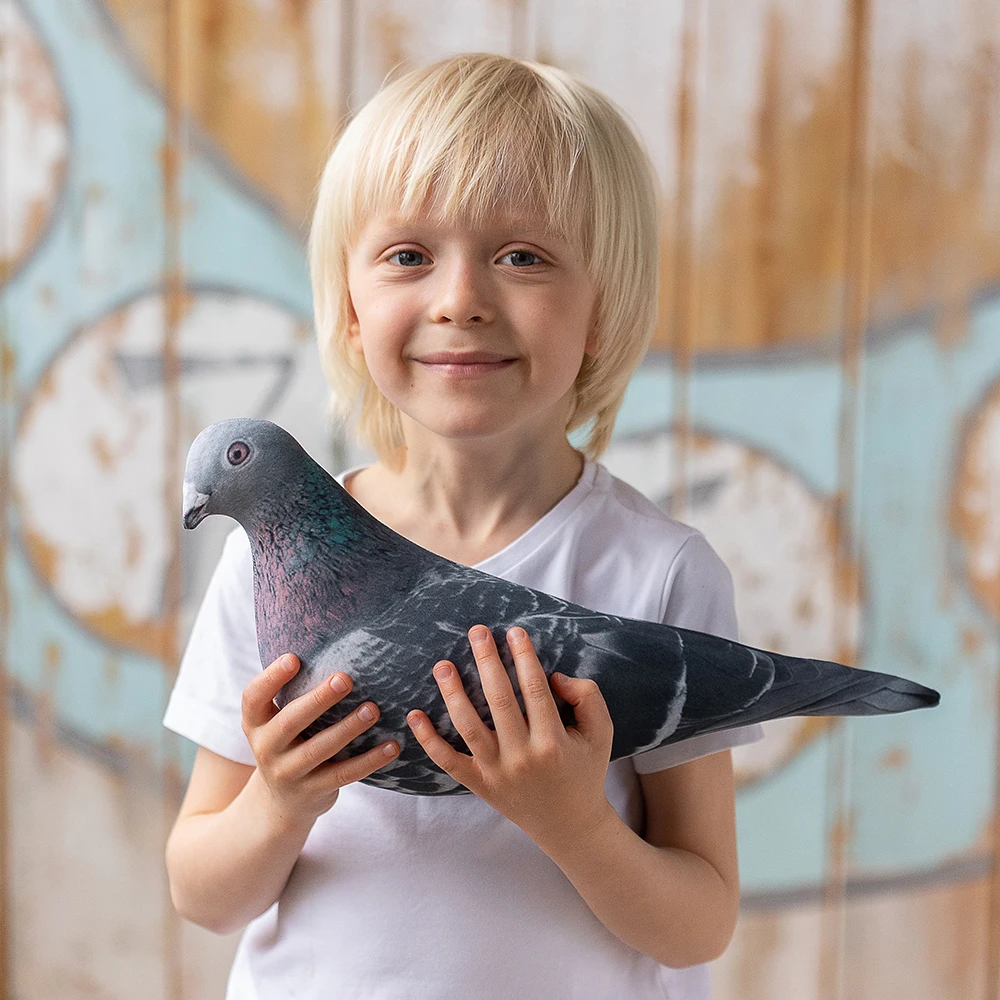 Подушка-игрушка антистресс Gekoko &quotСизая Голубка&quot/ Отличный подарок / Мягкие