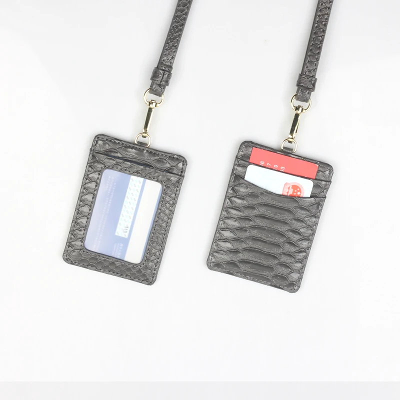 XMESSUN Новый тисненый кожаный держатель для карт питон ремешок мужчин женщин ID