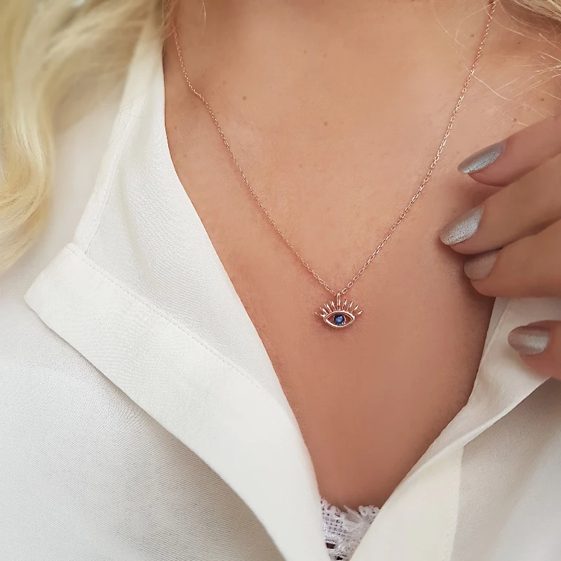 

Vaoov 925 пробы Серебряное ожерелье для глаз