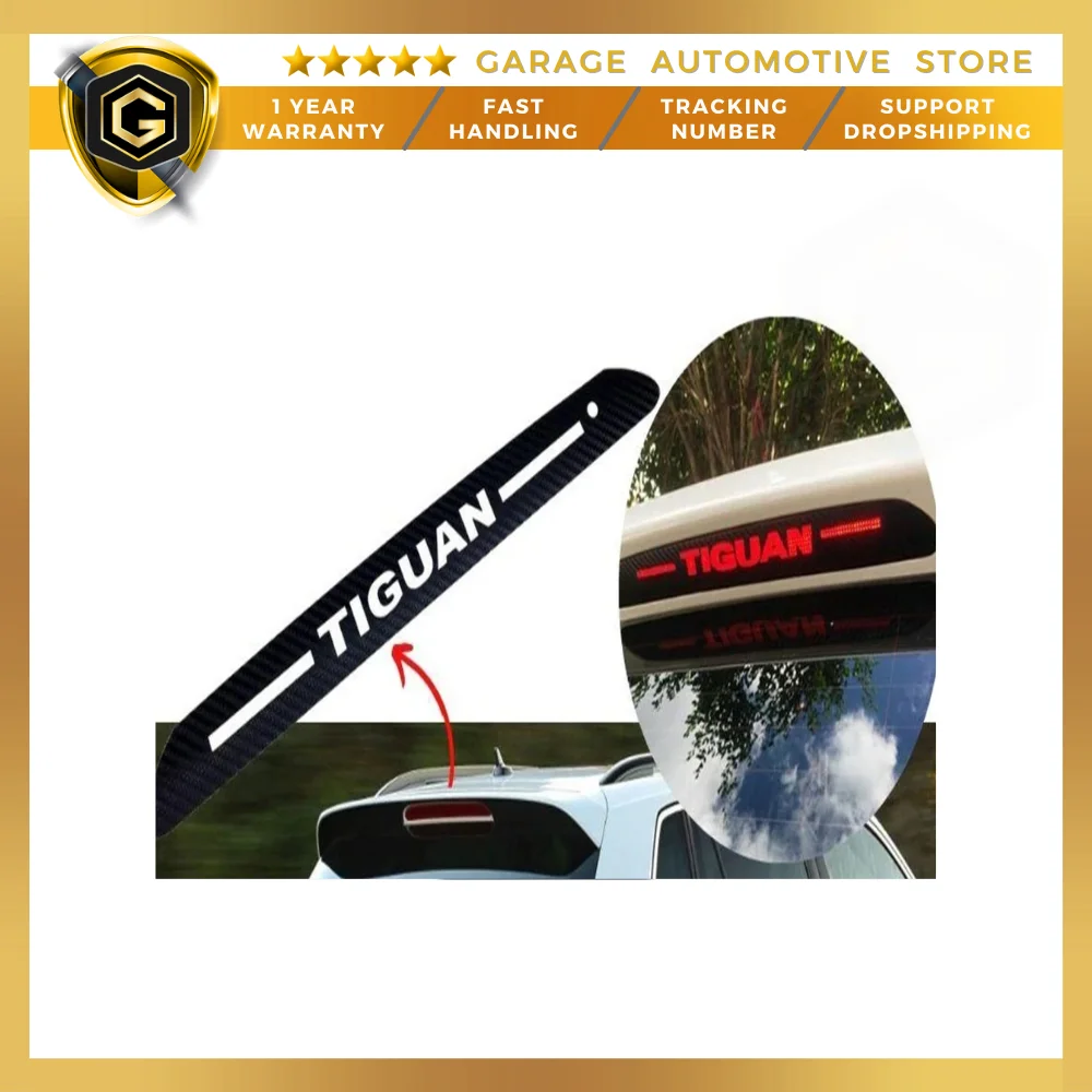 

For Vw Tiguan Carbon Rear Brake Taillight Sticker Accessory 2017-