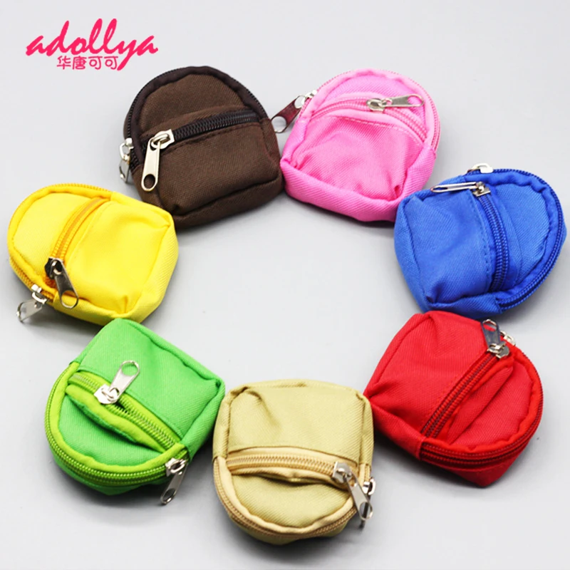 

Adollya 1/6 Dolls Accessories Mini Backpack 7*5.5cm BJD Doll Backpack Bag For Handmand Dress Up Doll Accessories Toys For Girls