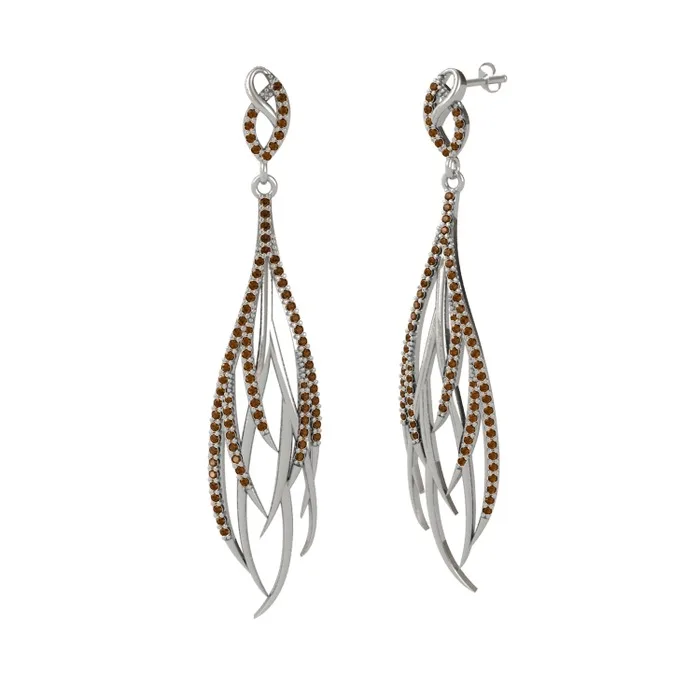 

Aviana earrings silver with gold plated and rose gold plated options with 15 stone options