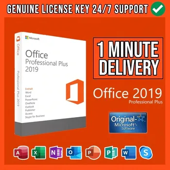 {Microsoft office 2019 professional plus✅key✅ pro✅ 32/64✅MS retail✅global lifetime✅multi Language Fast Delivery}