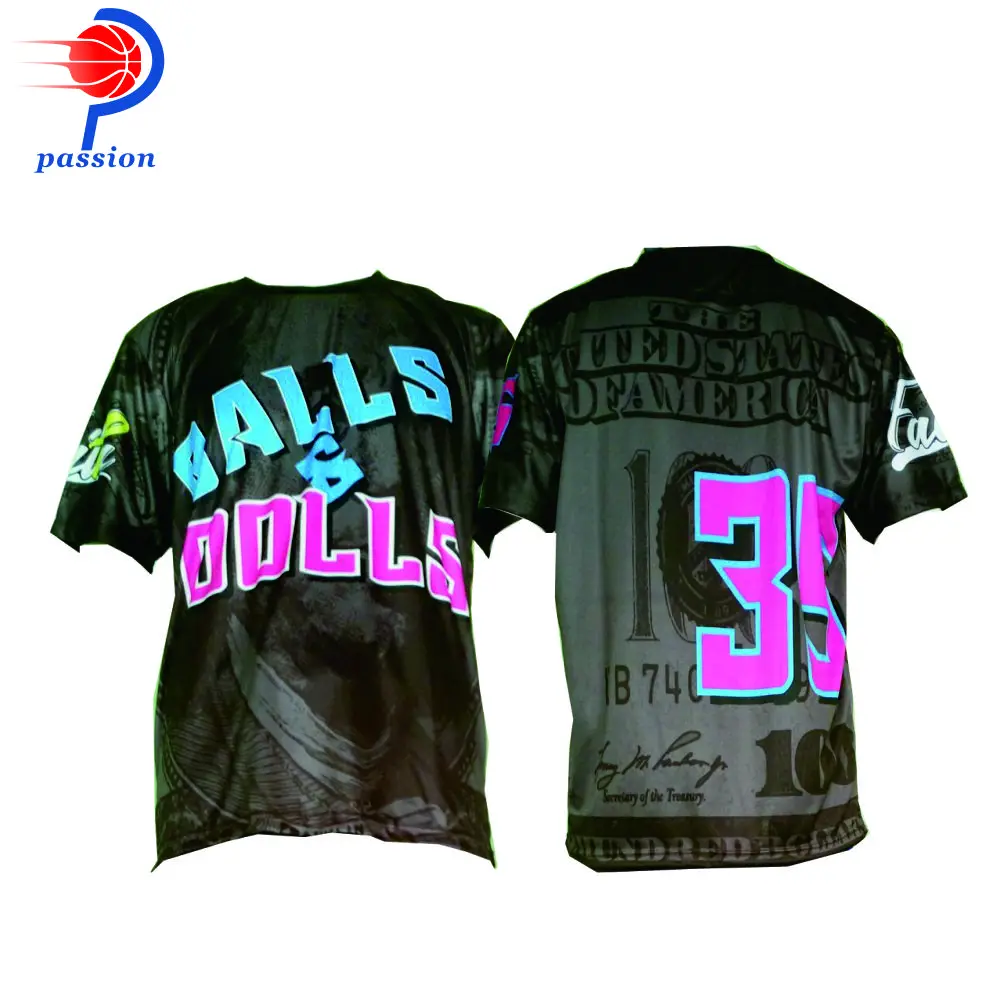 OEM Лучшее качество сублимации пользовательские мужские футболки Бейсбол|custom