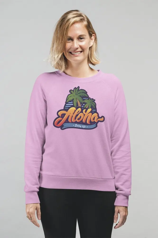 Женская толстовка Angemiel Wear с пальмами Aloha | одежда
