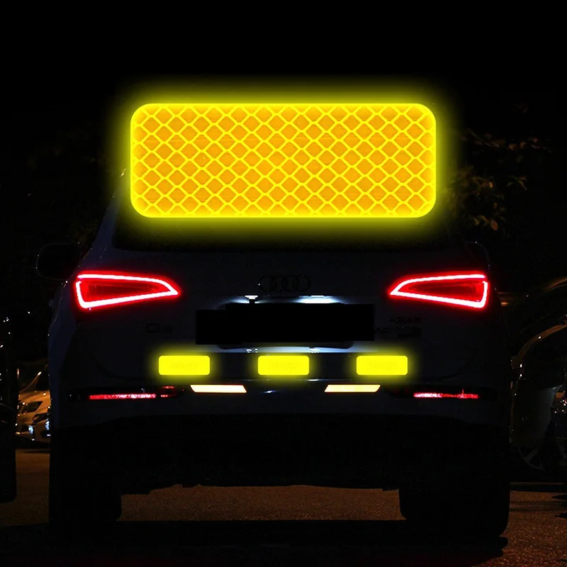 Автомобиль никогда не тушит задний фонарь наклейки мотоцикл детская коляска безопасности тела предупреждающий, светоотражающий светящиеся наклейки