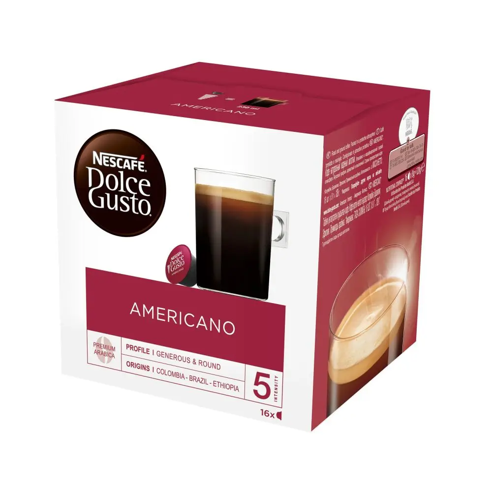 Нескафе Dolce Gusto Кофе Americano 128г|Кофе в капсулах| |