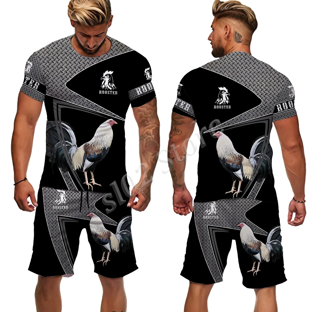 Крутая охотничья камуфляжная футболка с круглым вырезом/футболка/шорты 3D