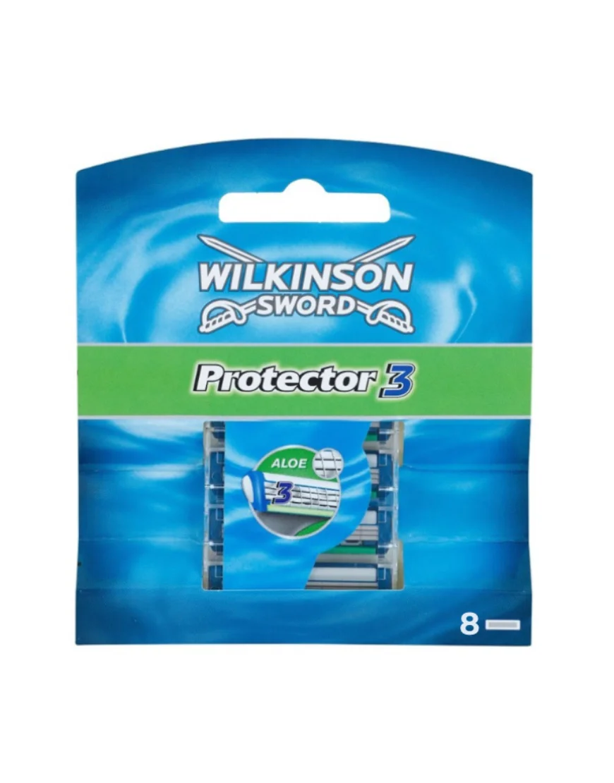 Сменные лезвия Wilkinson Sword Protector 3D + 8 сменных кассет | Красота и здоровье