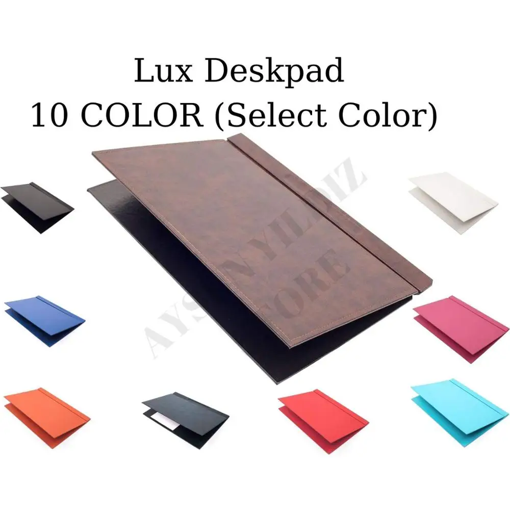 Calme Table Base Writing Pad Folding Function Artificial Leather And 10 Different Color Options 49cm x 34cm ( Badge holder )
