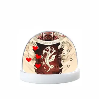 Водяной шар Игра Престолов №12 Блестки-сердечки | Дом и сад