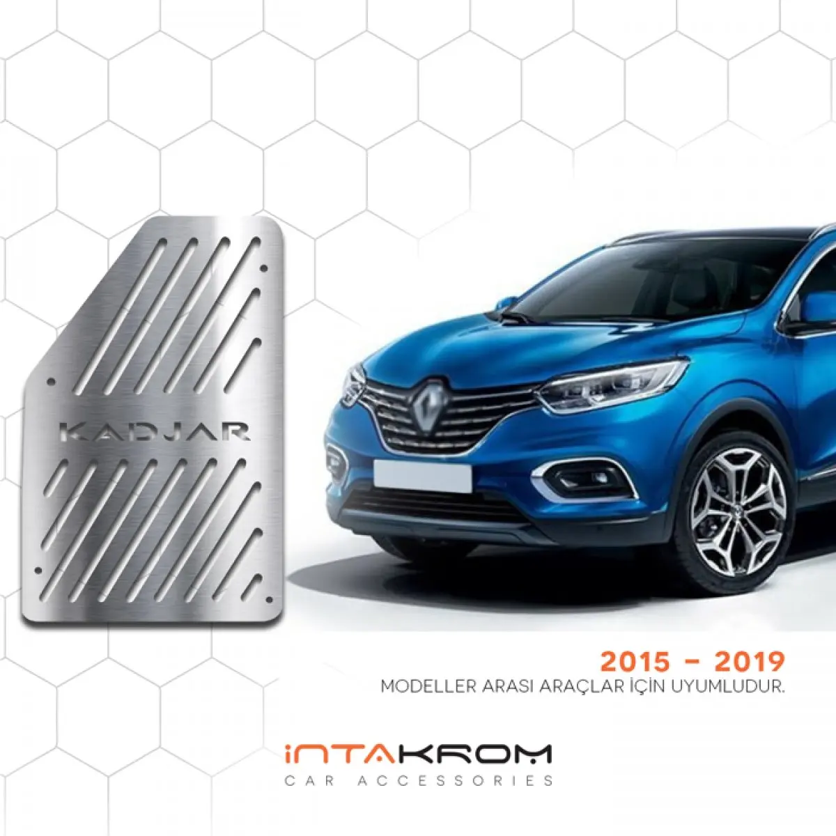 Бесплатная доставка Высококачественный Renault Kadjar хром ножная педаль для 2015