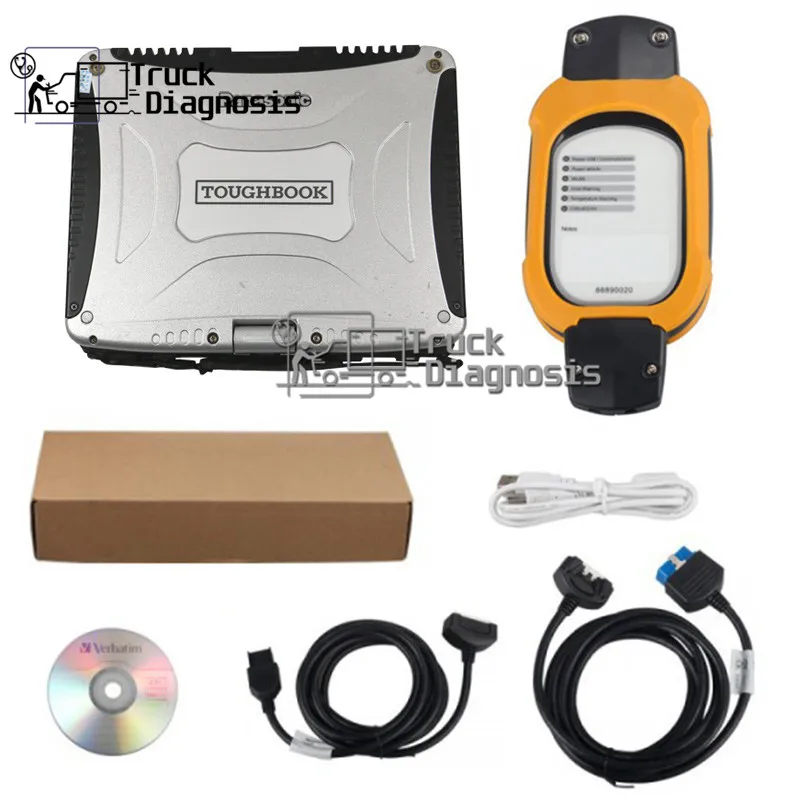 Диагностический сканер Toughbook CF19 vcads 88890180 с интерфейсом PTT 2 7/88890020 pro для грузовиков