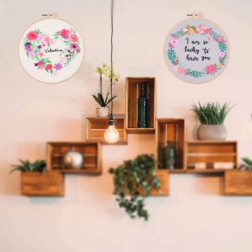 

Love Embroidery Starter Kit for Beginners, Modern Embroidery Kits, Contains all Embroidery Tools, English Description