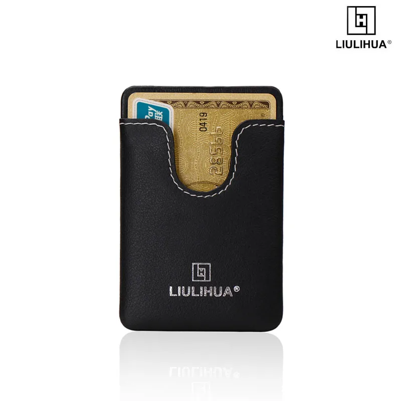 Ультра-Тонкий минималистичный мужской кошелек держатель для карт металлический