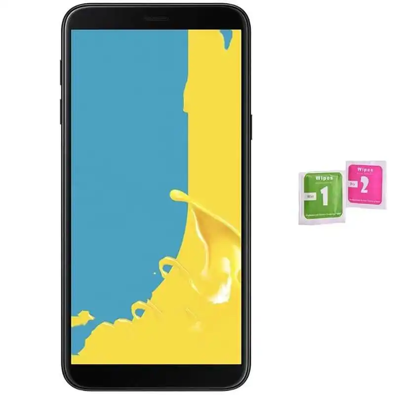 Закаленное стекло для защиты экрана SAMSUNG GALAXY J6 PLUS 2018 (универсальное неполное см.