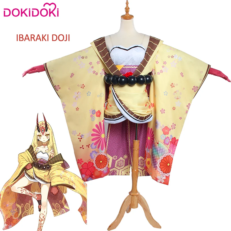 DokiDoki Fate cosplay Ibaraki Doji Косплей Костюм Grand Order FGO женский костюм на Хэллоуин|Игровые