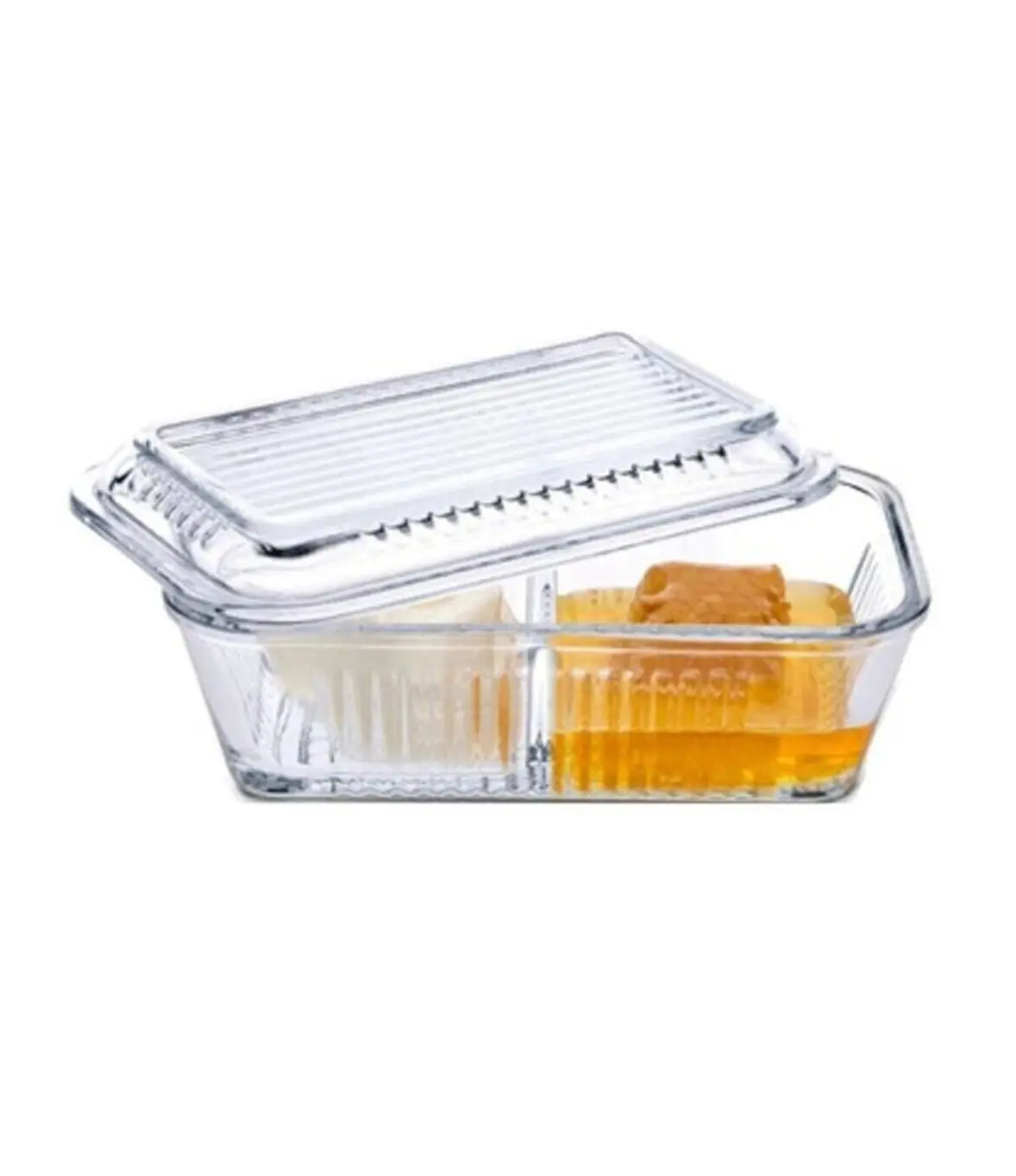 

Glass Butter Box Cheese Plate Butter Dish Container with Lid For Food Glass Oiler Breadbasket Fruit Plate Kitchen Accessories