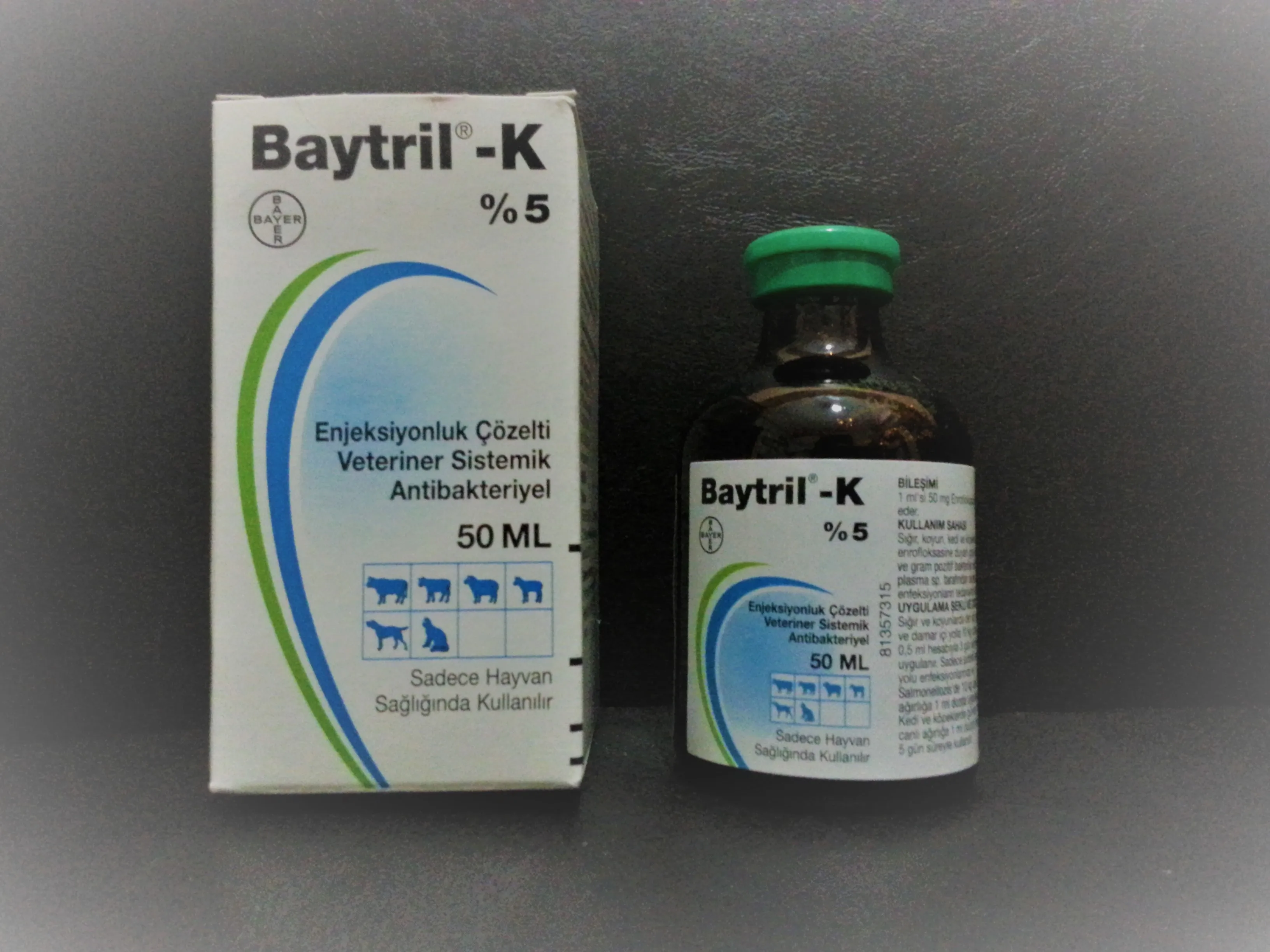 

Bayer Baytril-K 5% Solution 50ml Antibacterial Antimicrobial for Pets Cats Dogs