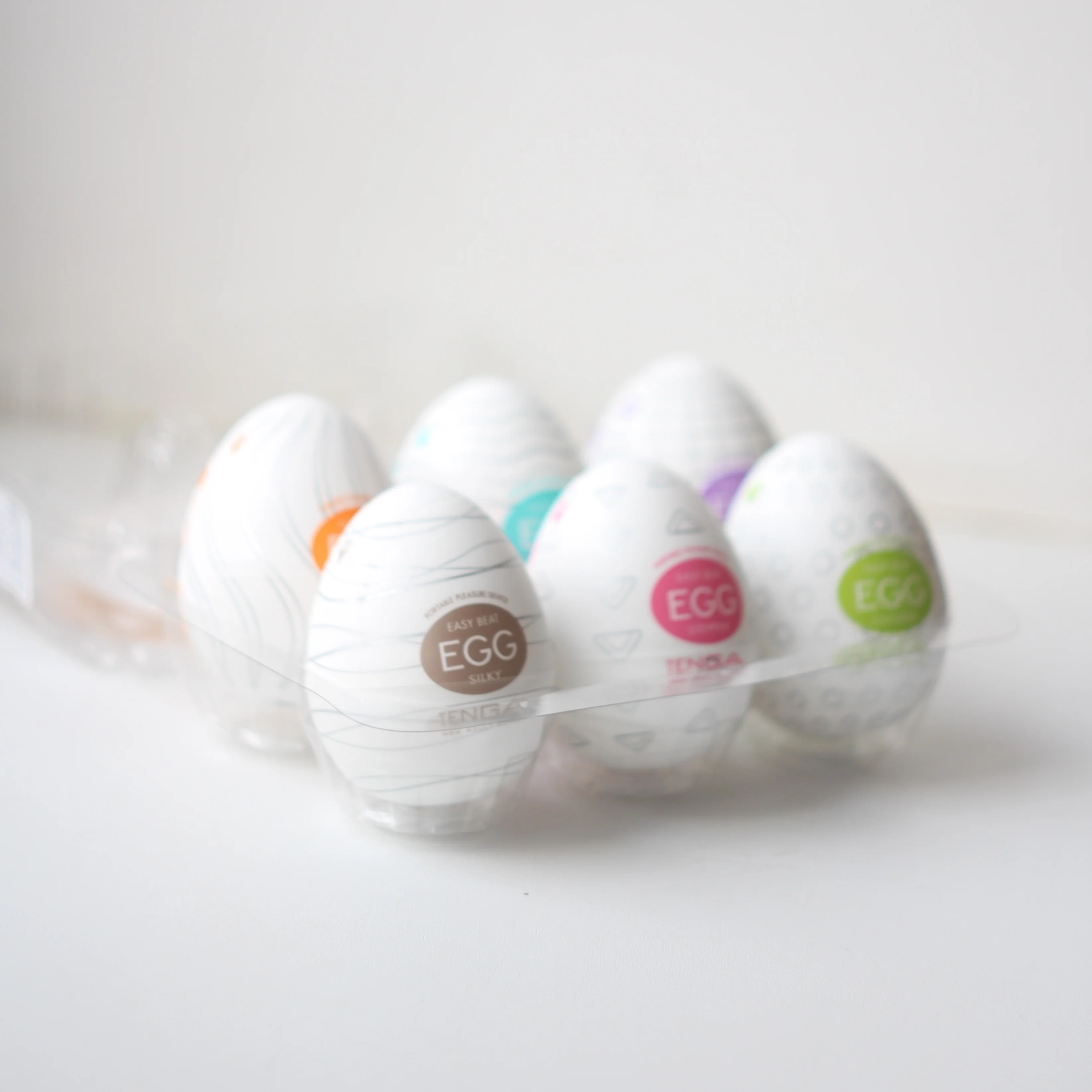 Set of 6 masturbators tenga egg strong sensations with relief original Japan | Half sex doll