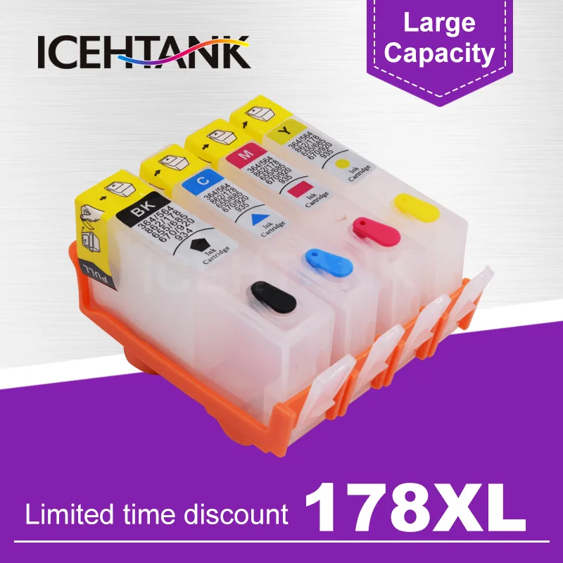 ICEHTANK набор чернил для заправки картриджа hp 178 XL Photosmart 5514 5515 5520 5521 6510 6512 6515 6520 6521 7515