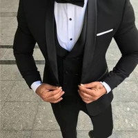 2022 latest design men suits tailor made tuxedo blazer casualsuit wedding prom party groom costume homme 3pcs jacketpantvest