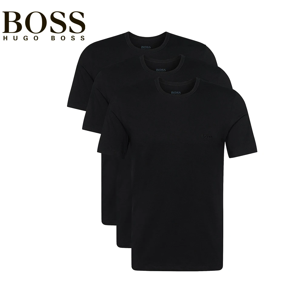 Футболка Hugo Boss Спортивная 3 пары Классическая рубашка Мужская футболка с