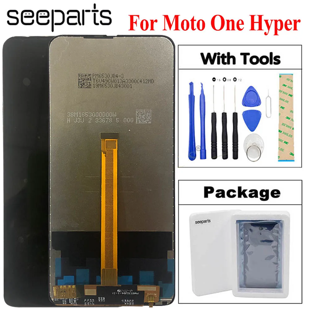 

Tested Well 6.5"For Motorola Moto One Hyper LCD Display Touch Screen Digitizer Assembly OneHyper XT2027 Lcd Display Screen