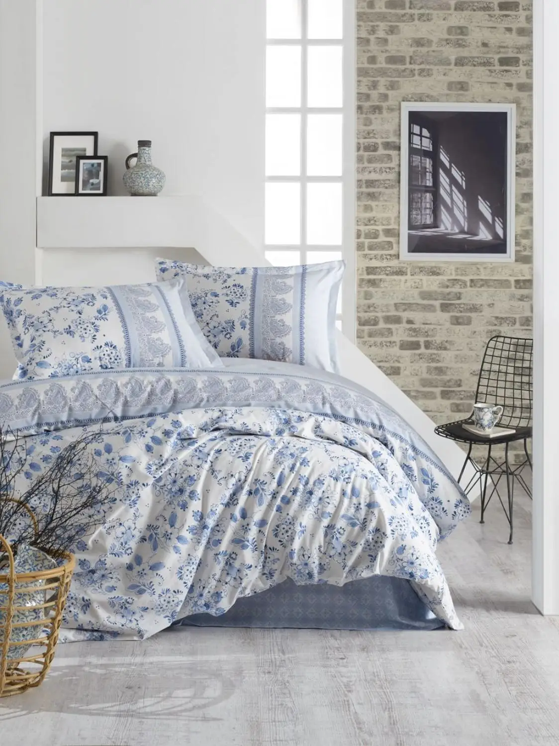 

Budva Bed Cover Blue Double Bed Duvet Cover Set %100 Cotton Quality Bedding Set Lux Modern Romantic Bedsheet Duvet 2 Pilowcase