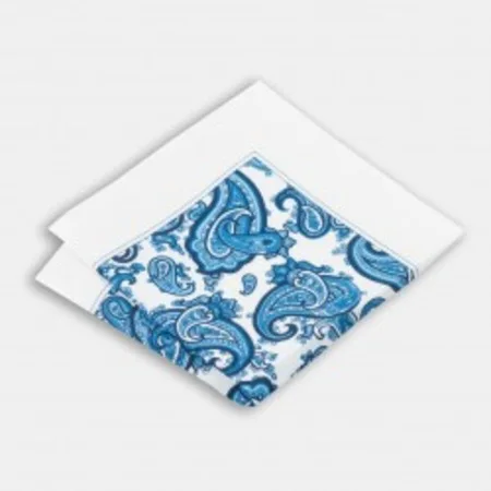 

Blue White pattern linen handkerchief 67827755