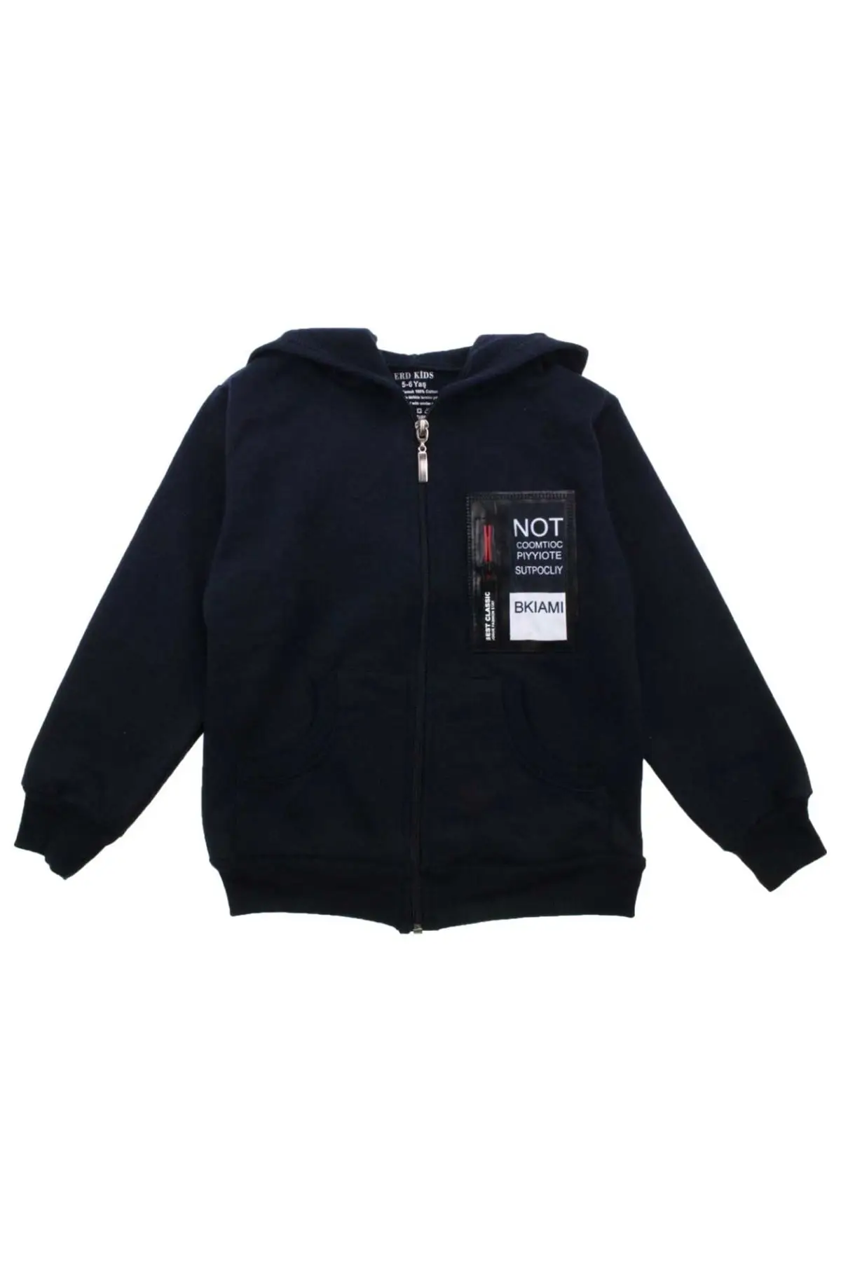 Темно-синий Детский свитшот с капюшоном для мальчиков | Мать и ребенок