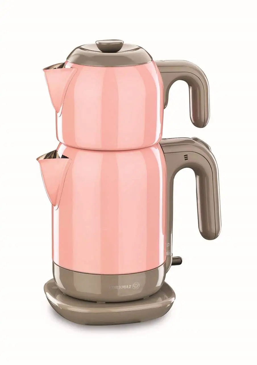 

Korkmaz A369-02 Pink Steel Tea Machine Turkish Electric Teapot, Tea Kettle Machine Maker, Samovari Turkish Tea Maker, Tea Urn