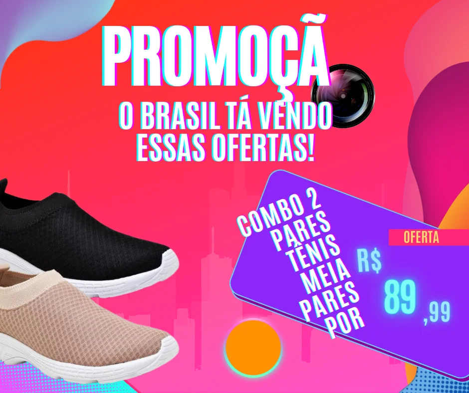 

Combo 2 pares tênis meia Tênis Feminino Meia calce fácil ideal para Caminhar e trabalhar super leve envio imediato