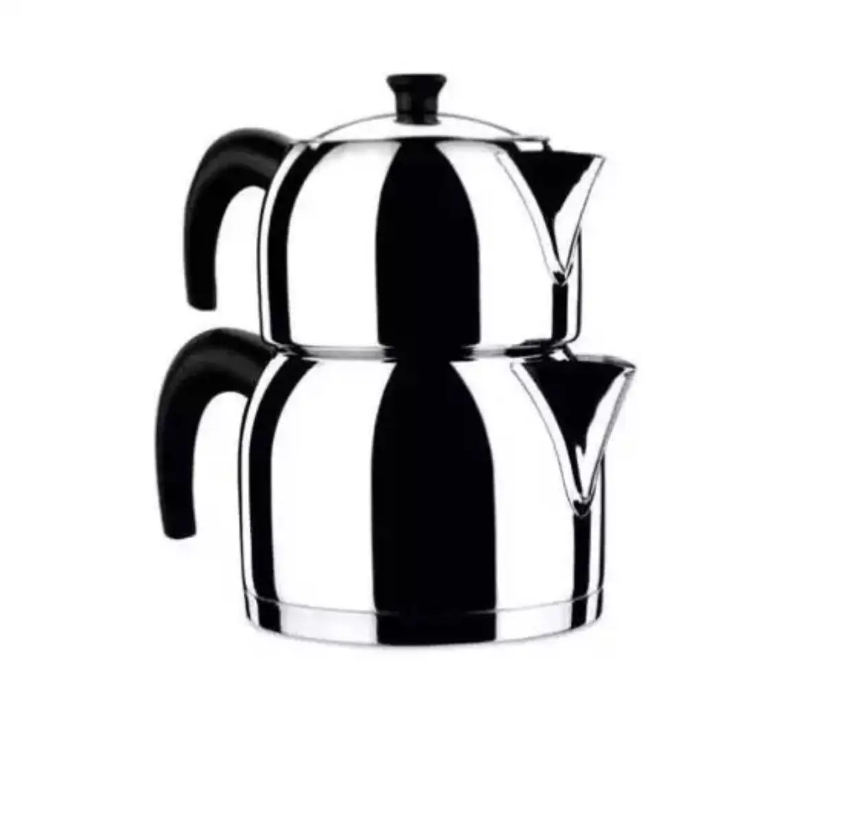 

Korkmaz Orbit A070-A071 18/10 stainless steel turkish teapot set with ergonomic handle stainless steel set brewing tea