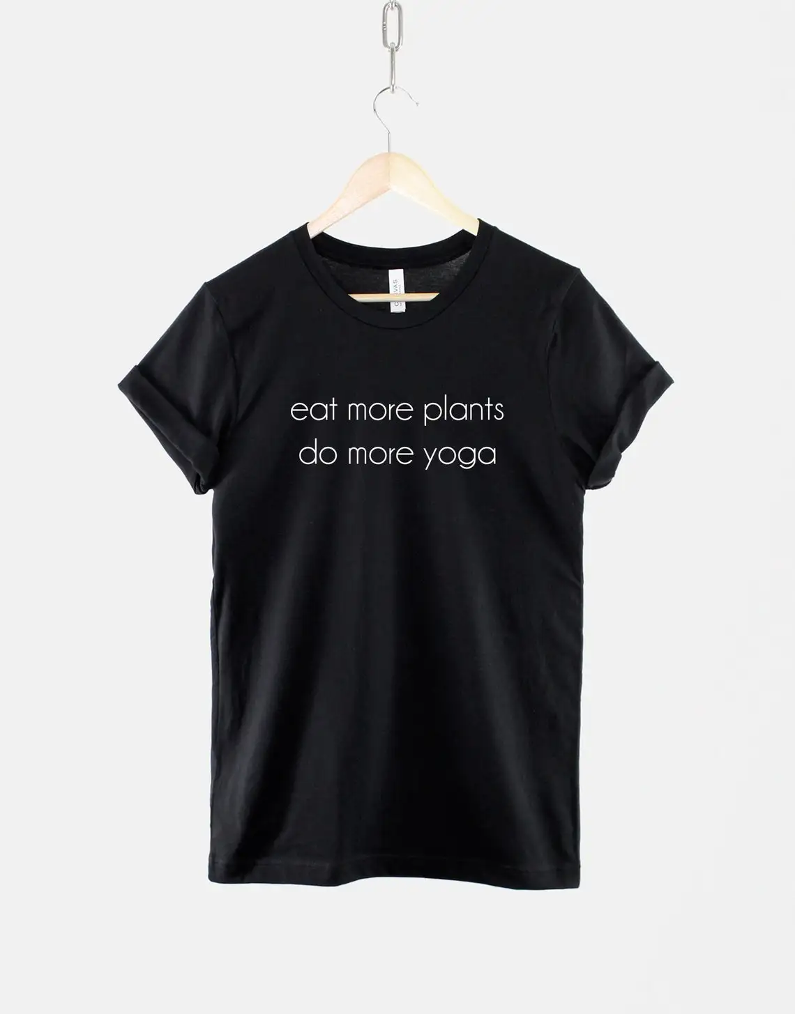 

2022 Новая модная футболка для йоги Eat More Plants Do More, Вегетарианская футболка, веганская Вегетарианская рубашка, хлопковые топы N061