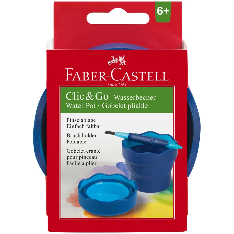Стакан-непроливайка Faber-Castell &quotClic&ampGo&quot синий (181510) |