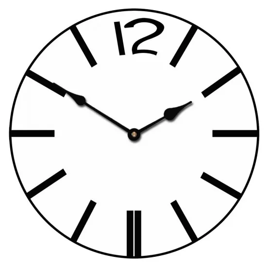 

Offset Printed Wooden Hall Wall Clock 35 cm Without Glass