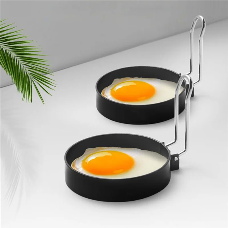 

1 PCS Metal Fried Egg Pancake Ring Omelette Round Shaper Cook Mold Stainless Steel Mould Random Pattern Oven Kitchen