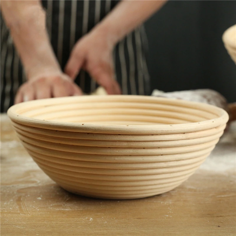 

9 Inch Bread Proofing Basket Kitchen Proofing Bread Basket Round Oval Baking Cake Pans Fermentation Sourdough Bread Basket
