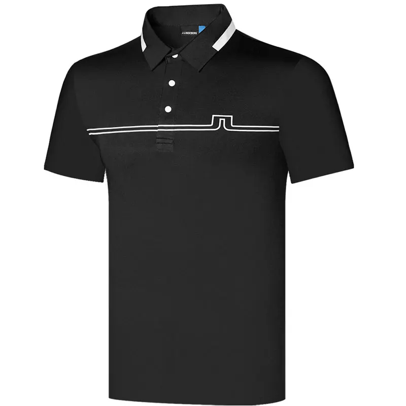 

Футболка мужская с коротким рукавом, тенниска для гольфа, уличная спортивная майка, цвет черный или белый, весна-лето