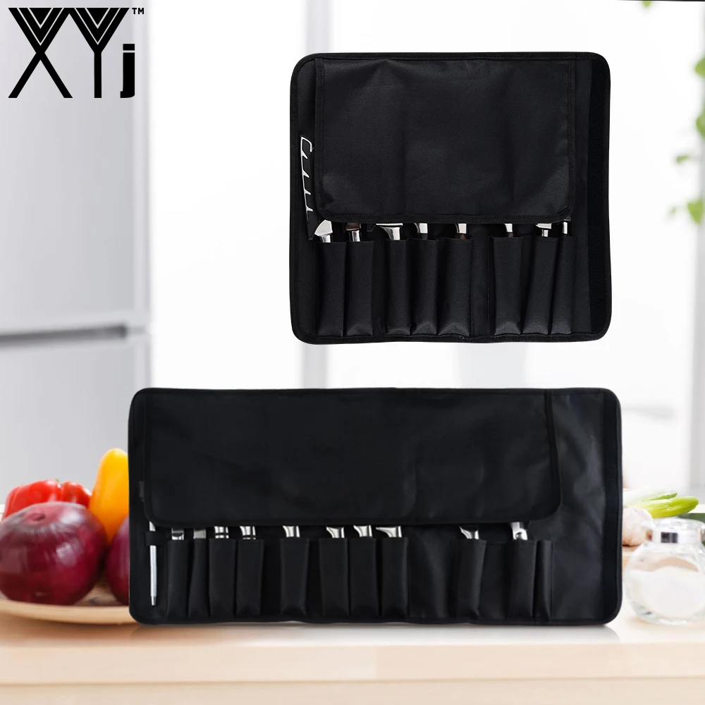 Oxford Roll Knives Bag 8 Pockets And 12 Pockets For Storage 