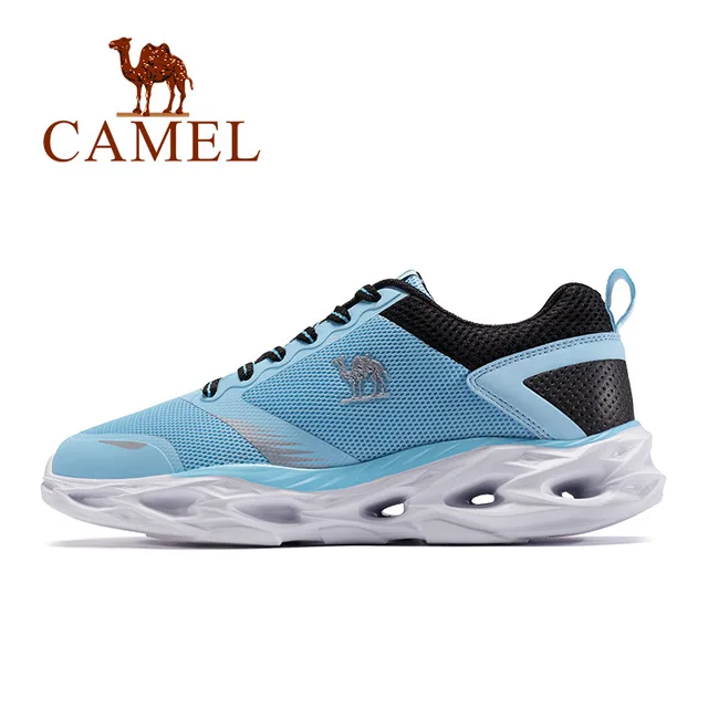 CAMEL/мужские и женские кроссовки для бега, легкие, Max, спортивные, зимние, амортизирующие, дышащие, для улицы, противоскользящие - Цвет: 618Blue Female