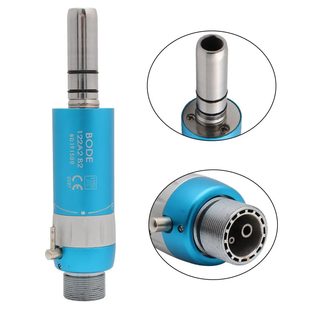 Air Motor B2 Blue Стоматологическая низкой Скорость наконечник воздушной турбиной прямой угловой наконечник пневматический двигатель 2/4 отверстия доступных BODE розовый - Цвет: Air Motor B2 Blue