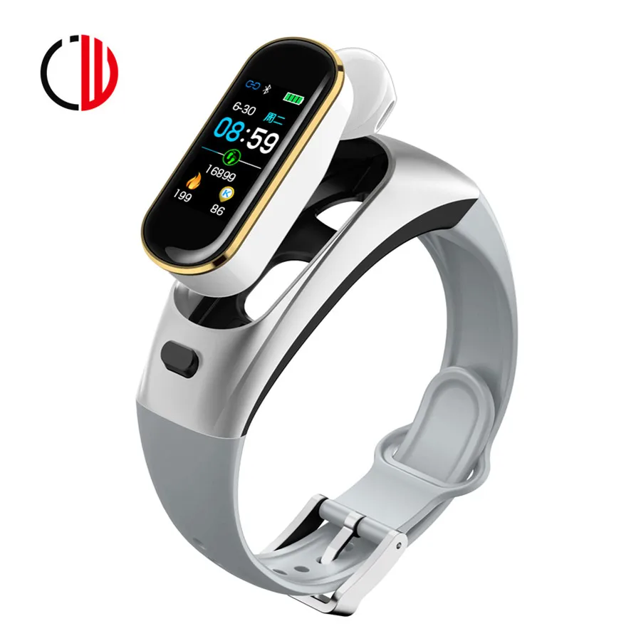 CZJW H109 bluetooth наушники Смарт часы ответ и отклонение телефона сердечный ритм